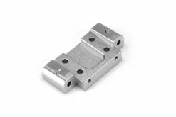 104869 | HPI Firestorm/Blitz Silver Front Aluminium Suspension Arm Mount W/ Grub Screws (5 Degrees)