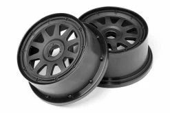 104971 | HPI 4.7/5.5" Baja 5T/5SC Rear TR-10 Black Rims 2Pcs