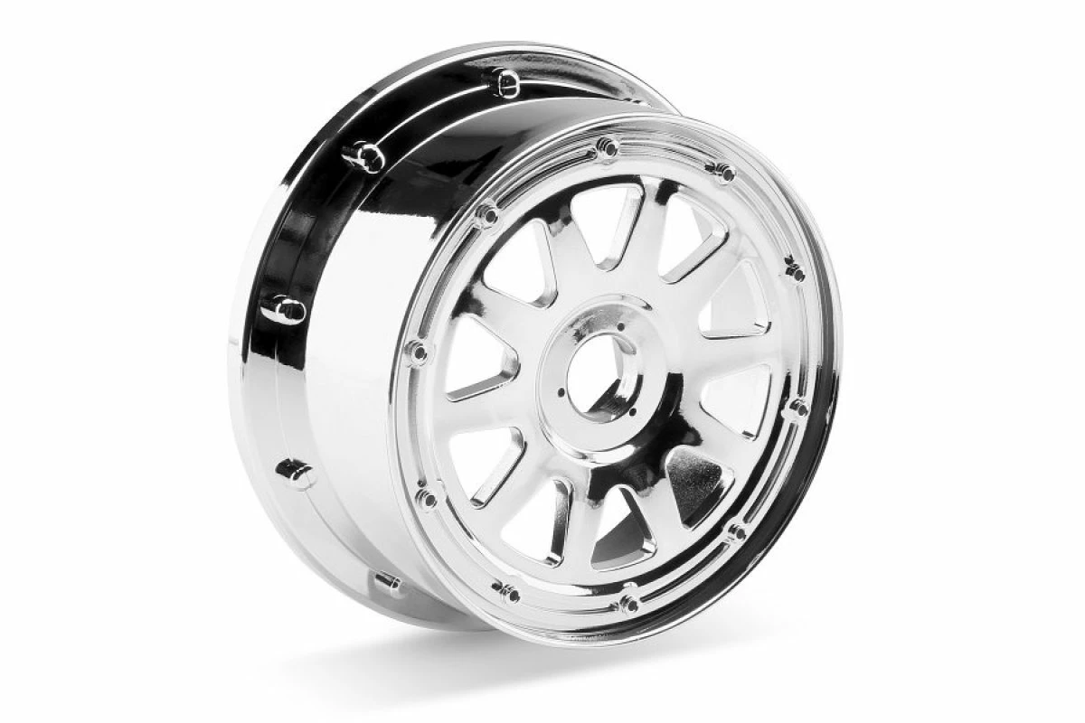 104977 | HPI 4.7/5.5" Baja 5T/5SC Rear TR-10 Chrome Rims 2Pcs 3 104977 | HPI 4.7/5.5" Baja 5T/5SC Rear TR-10 Chrome Rims 2Pcs