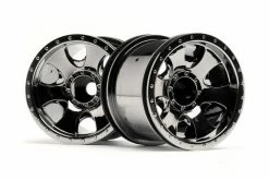 105280 | HPI 2.2" Warlock Black Chrome Rims 2Pcs