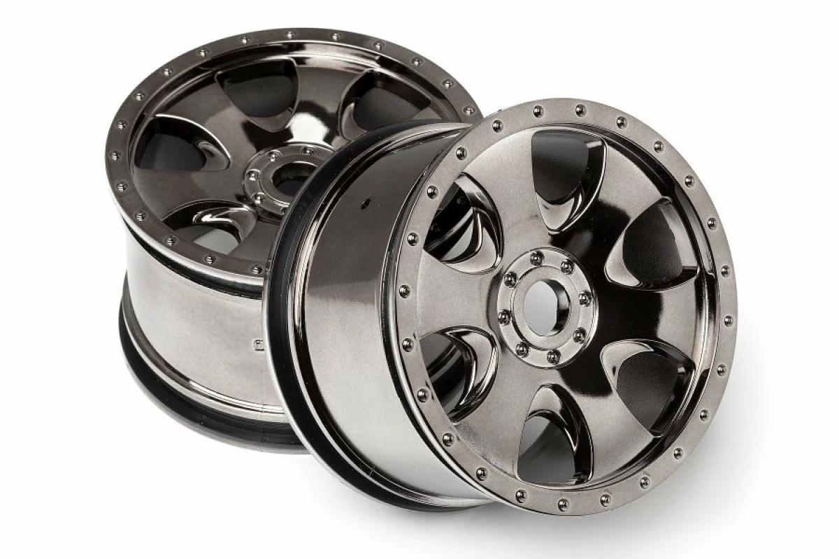 105801 | HPI 3.3" Savage Warlock Black Chrome Rims 2Pcs 6 105801 | HPI 3.3" Savage Warlock Black Chrome Rims 2Pcs - Image 4