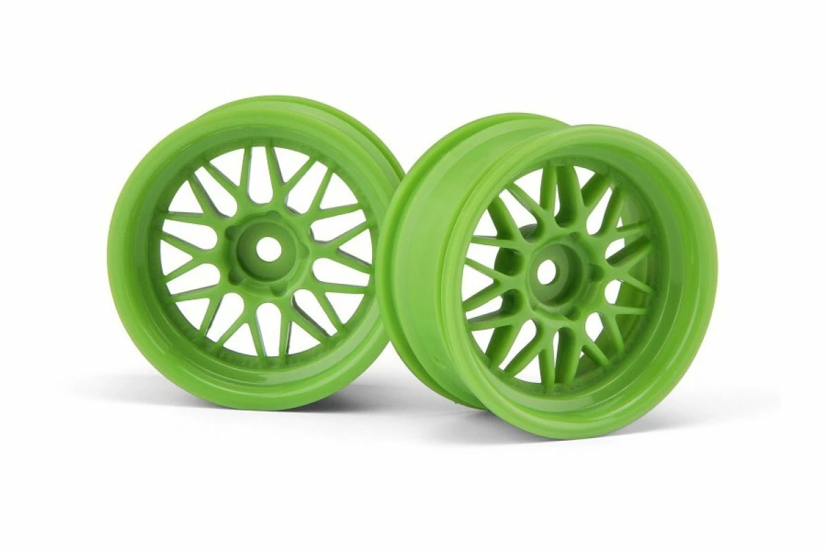 106772 | HPI 1.9" (6mm Off-Set) HRE C90 Green Rims 2Pcs 4 106772 | HPI 1.9" (6mm Off-Set) HRE C90 Green Rims 2Pcs - Image 2