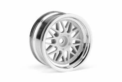 106773 | HPI 1.9" (6mm Off-Set) HRE C90 Chrome/White Rims 2Pcs