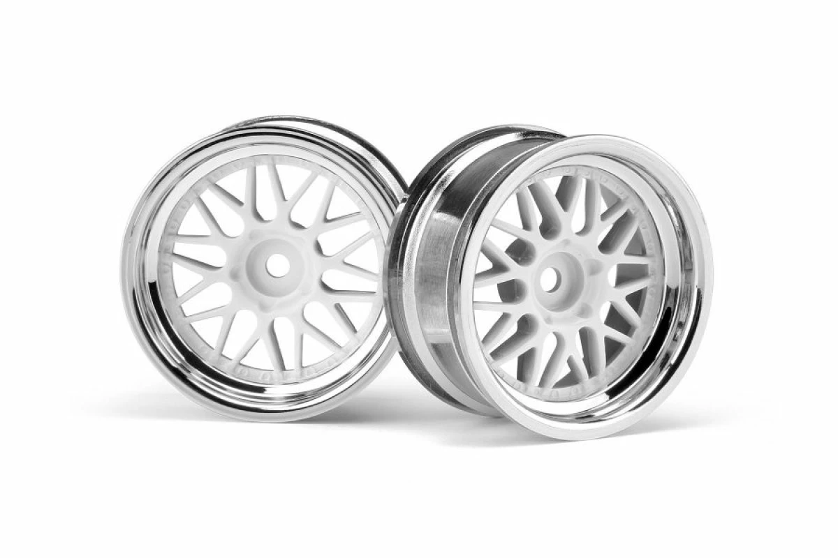 106773 | HPI 1.9" (6mm Off-Set) HRE C90 Chrome/White Rims 2Pcs 4 106773 | HPI 1.9" (6mm Off-Set) HRE C90 Chrome/White Rims 2Pcs - Image 2