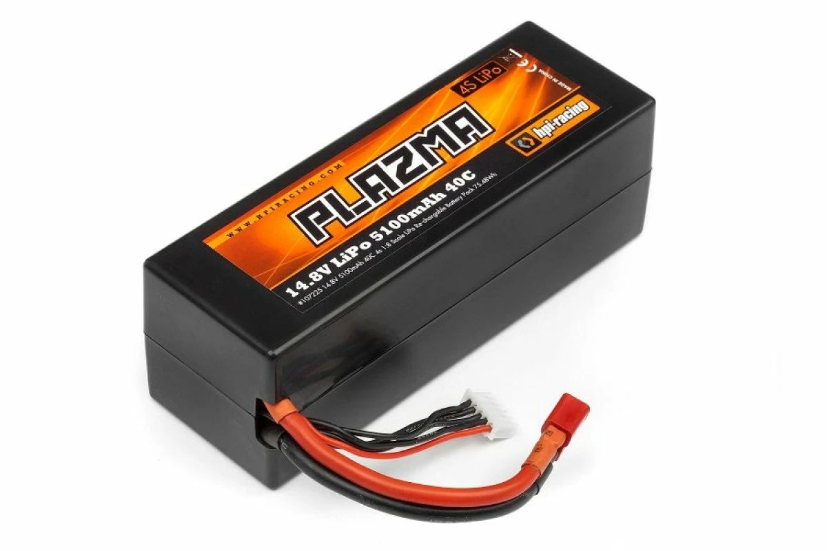 107225 | HPI Plazma 14.8v 5100mAh 40C LiPo Battery 4 107225 | HPI Plazma 14.8v 5100mAh 40C LiPo Battery - Image 2