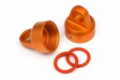 108070 | HPI Aluminium Shock Caps Orange 2Pcs