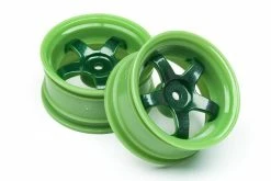 111090 | HPI 1.9" (3mm Off-Set) Work Meister S1 Green Rims 2Pcs
