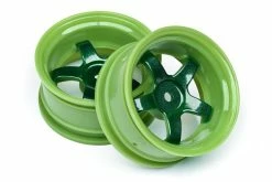 111091 | HPI 1.9" (6mm Off-Set) Work Meister S1 Green Rims 2Pcs
