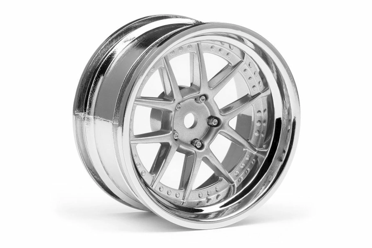 111276 | HPI 1.9" (6mm Off-Set) DY-Champion Chrome/Silver Rims 2Pcs 4 111276 | HPI 1.9" (6mm Off-Set) DY-Champion Chrome/Silver Rims 2Pcs - Image 2