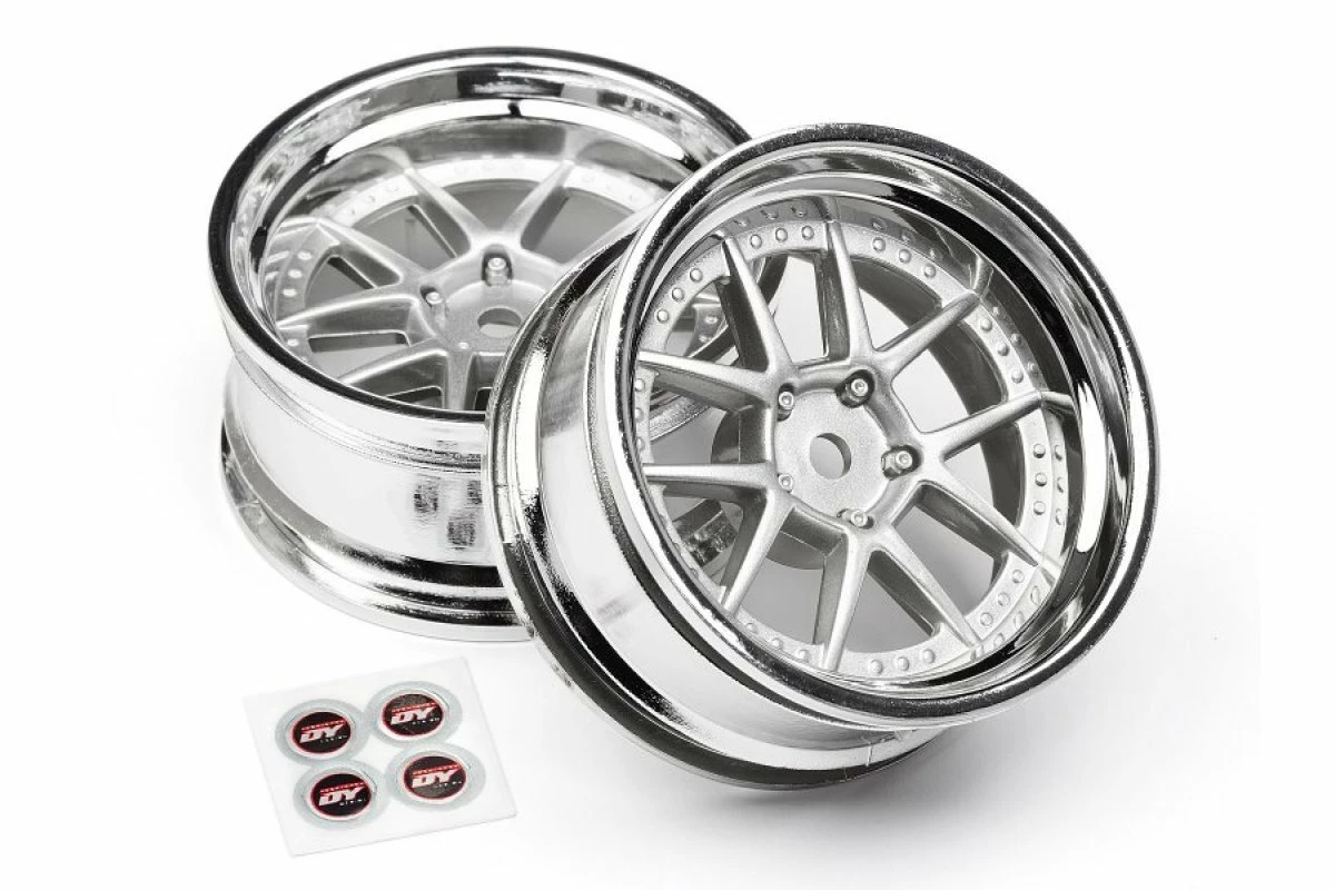 111276 | HPI 1.9" (6mm Off-Set) DY-Champion Chrome/Silver Rims 2Pcs 6 111276 | HPI 1.9" (6mm Off-Set) DY-Champion Chrome/Silver Rims 2Pcs - Image 4