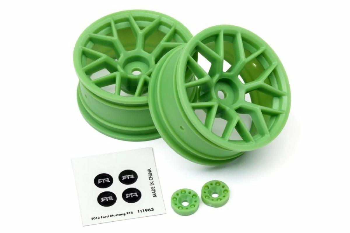 112811 | HPI 1.9" (6mm Off-Set) Mesh Green Rims 2Pcs 3 112811 | HPI 1.9" (6mm Off-Set) Mesh Green Rims 2Pcs