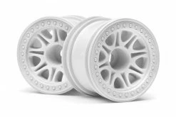 113339 | HPI 2.2" Spilt 8 White Rims 2Pcs