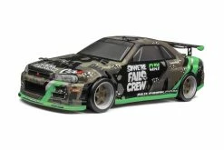 120101 | HPI 1/18 Micro RS4 Fail Crew Nissan Skyline R34 GT-R 4WD Electric RTR RC Drift Car