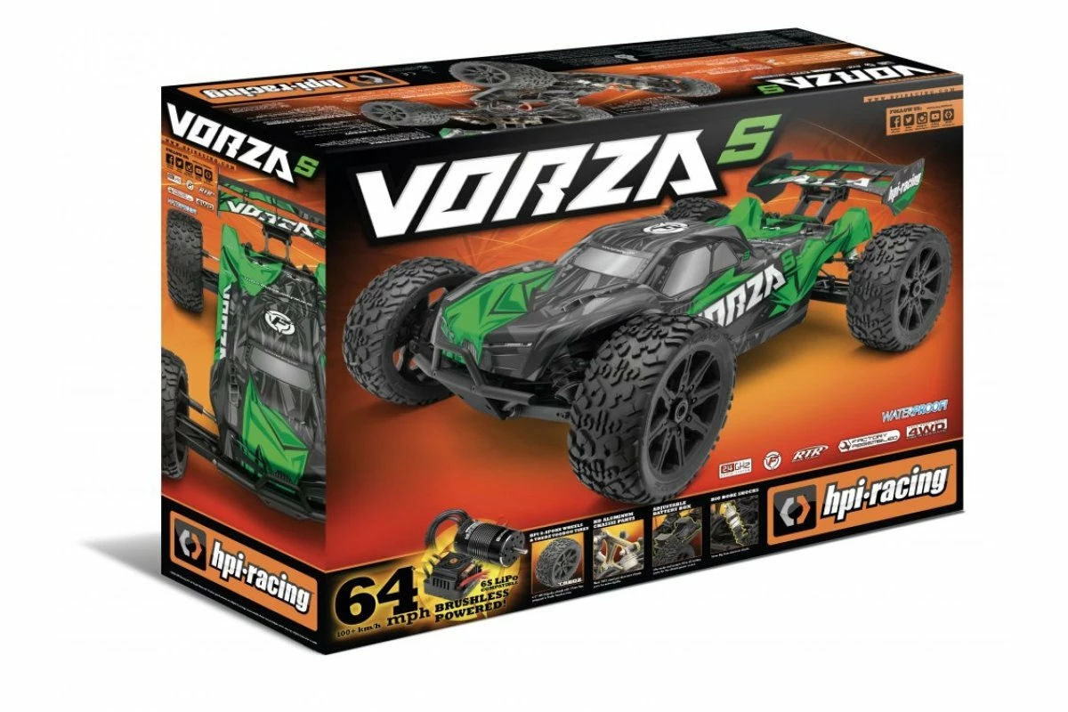 160182 | HPI 1/8 Vorza S Brushless RC Truggy - Green 7 160182 | HPI 1/8 Vorza S Brushless RC Truggy - Green - Image 5