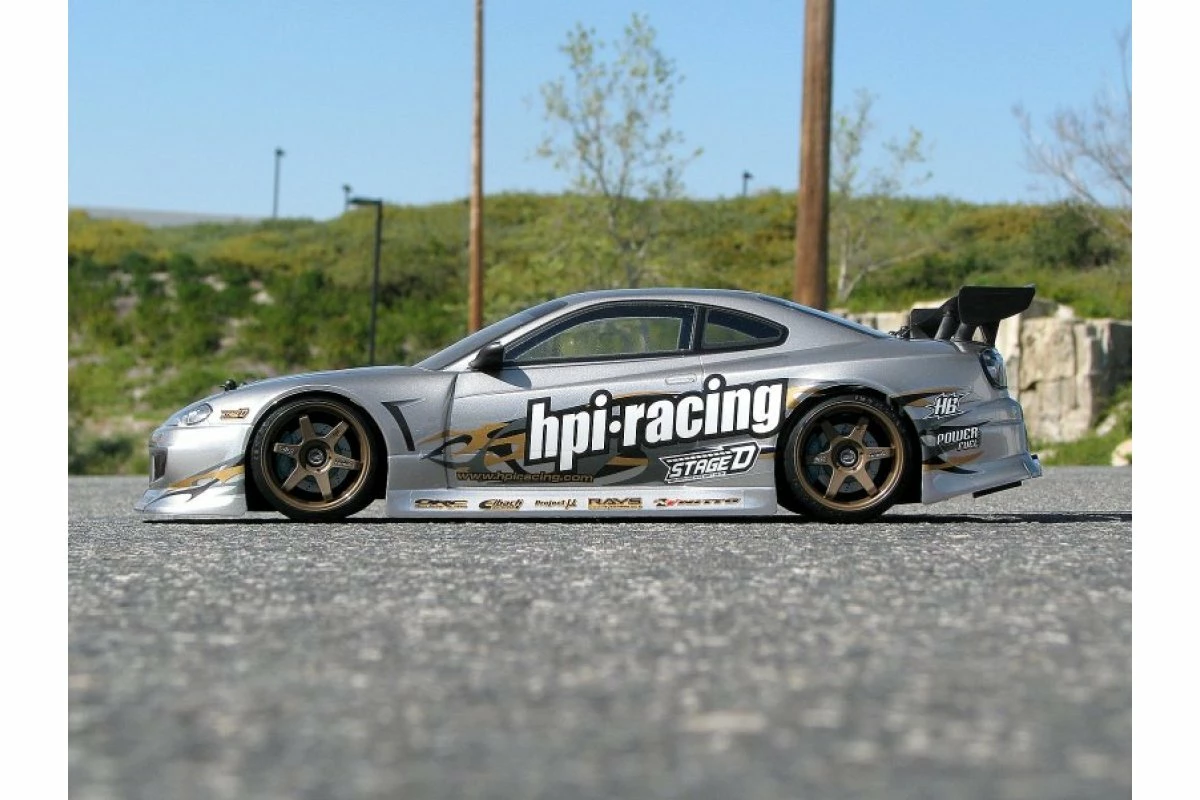 17530 | HPI E10 1/10 Nissan Silvia Unpainted Body Shell 3 17530 | HPI E10 1/10 Nissan Silvia Unpainted Body Shell