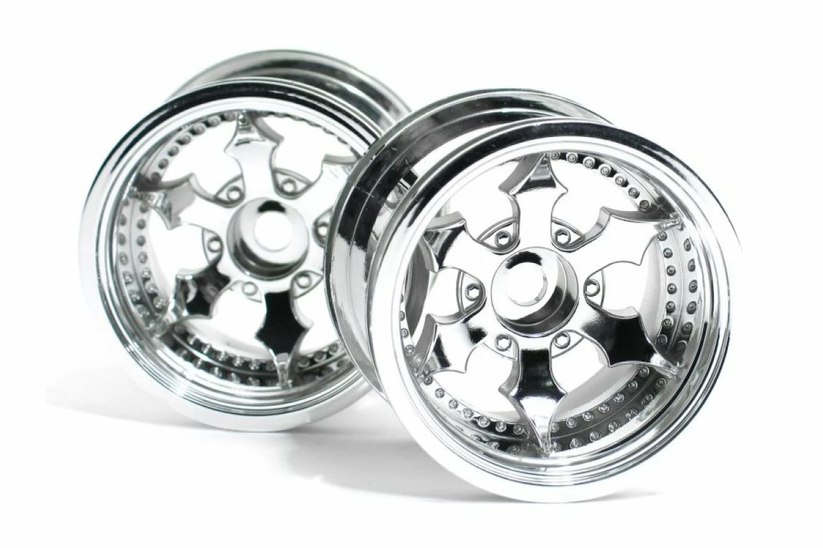 3082 | HPI 2.2" Spike Chrome Rims 2Pcs 4 3082 | HPI 2.2" Spike Chrome Rims 2Pcs - Image 2
