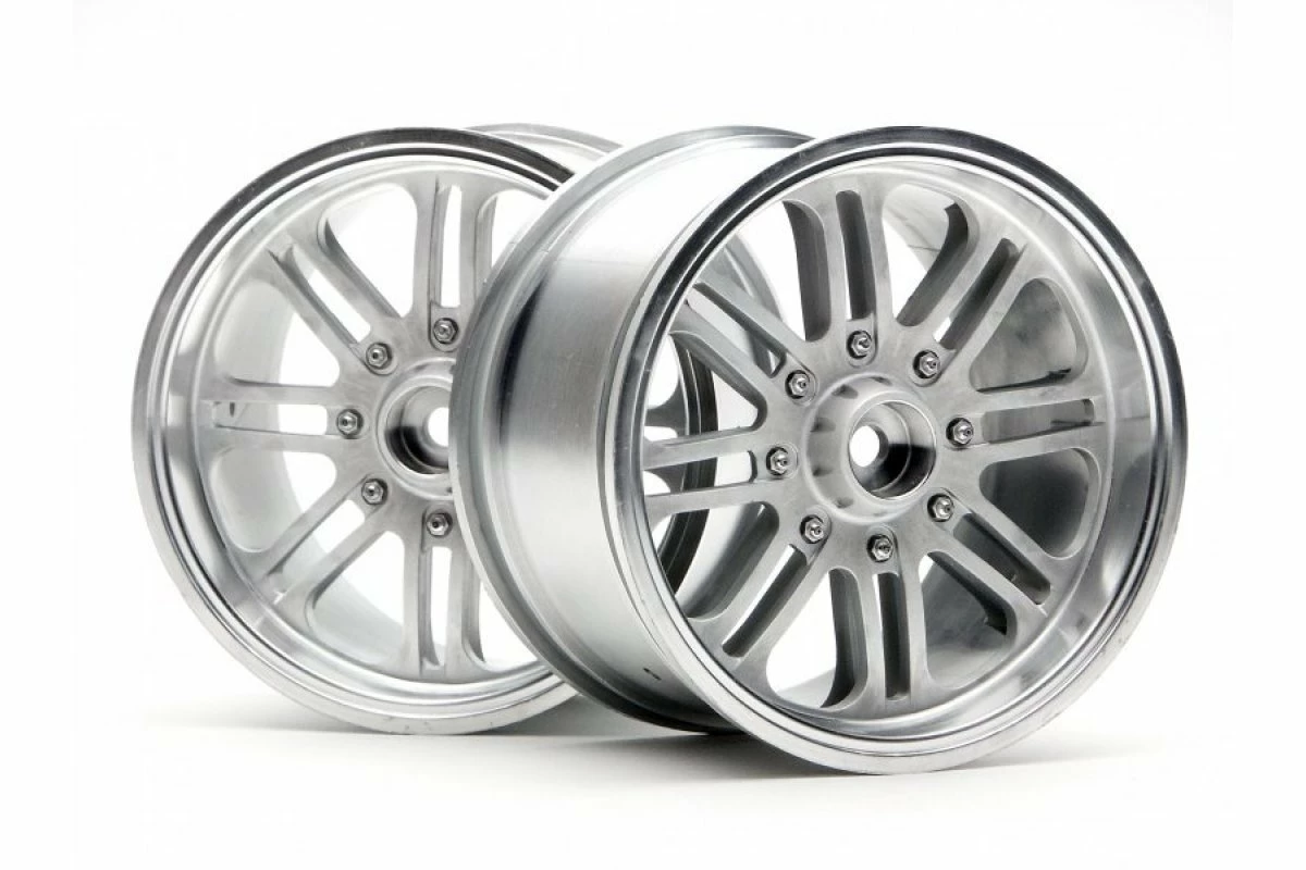 3139 | HPI 3.3" 8 Spoke Matte Chrome Rims 2Pcs 3 3139 | HPI 3.3" 8 Spoke Matte Chrome Rims 2Pcs