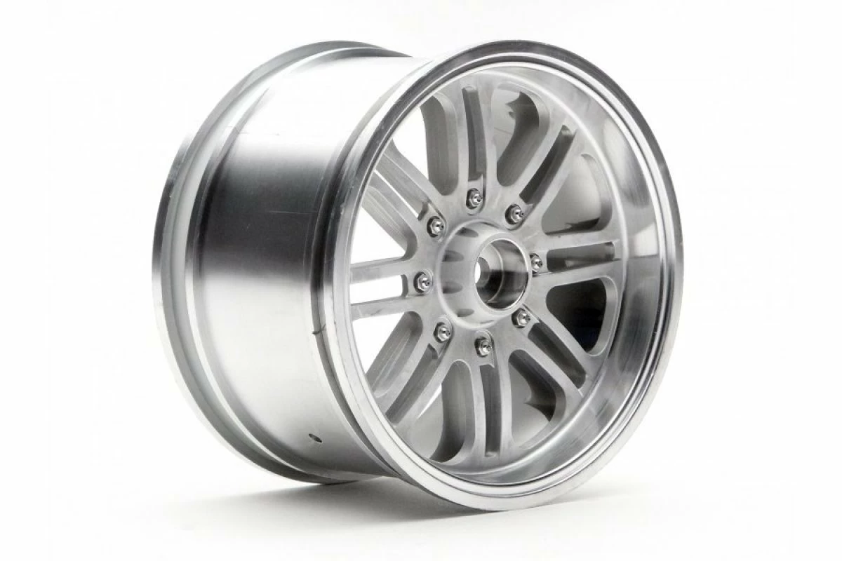 3139 | HPI 3.3" 8 Spoke Matte Chrome Rims 2Pcs 4 3139 | HPI 3.3" 8 Spoke Matte Chrome Rims 2Pcs - Image 2