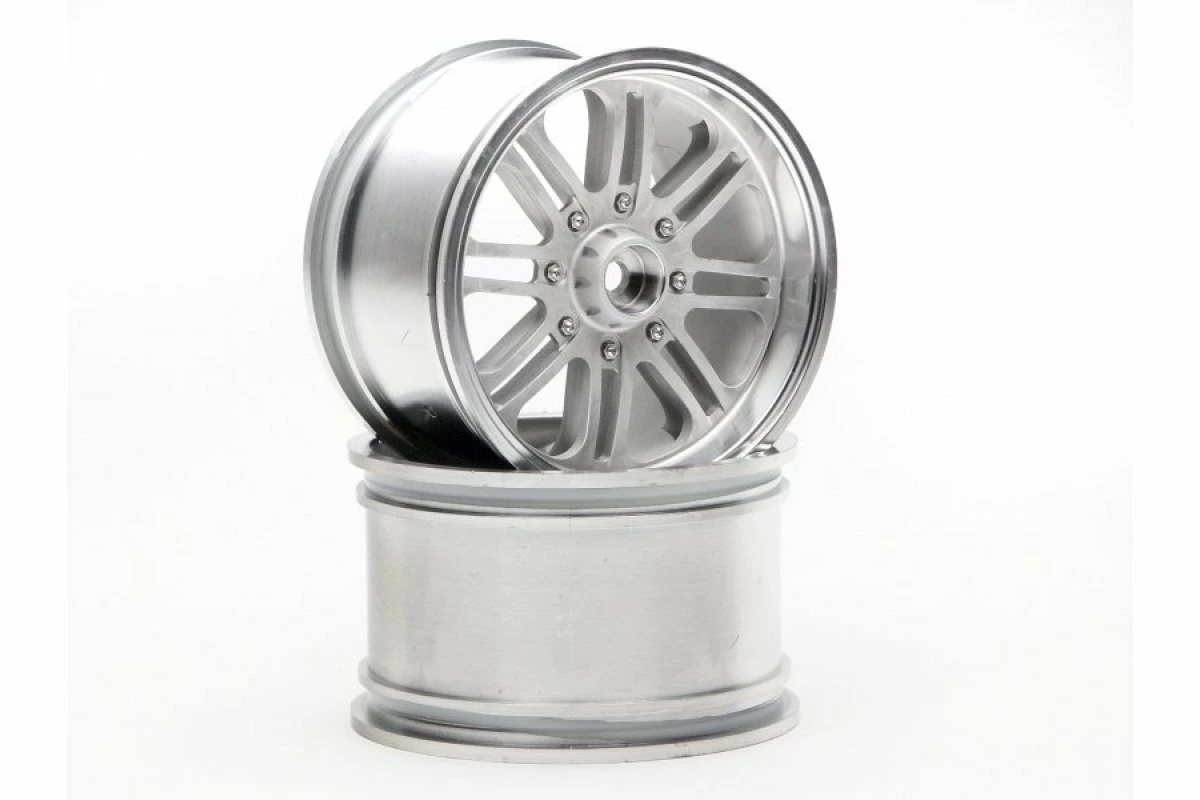 3139 | HPI 3.3" 8 Spoke Matte Chrome Rims 2Pcs 5 3139 | HPI 3.3" 8 Spoke Matte Chrome Rims 2Pcs - Image 3