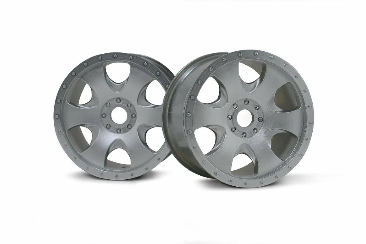 3193 | HPI 3.3" Savage Warlock Matte Chrome Rims 2Pcs 3 3193 | HPI 3.3" Savage Warlock Matte Chrome Rims 2Pcs