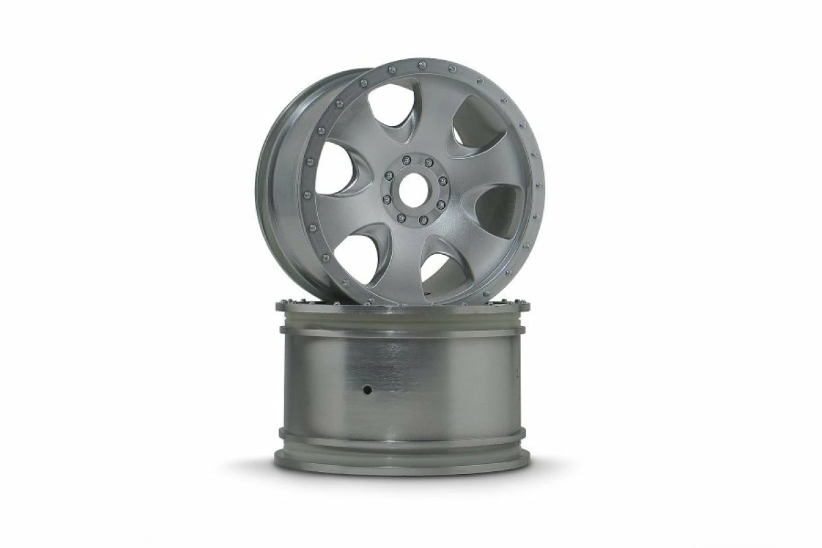 3193 | HPI 3.3" Savage Warlock Matte Chrome Rims 2Pcs 4 3193 | HPI 3.3" Savage Warlock Matte Chrome Rims 2Pcs - Image 2