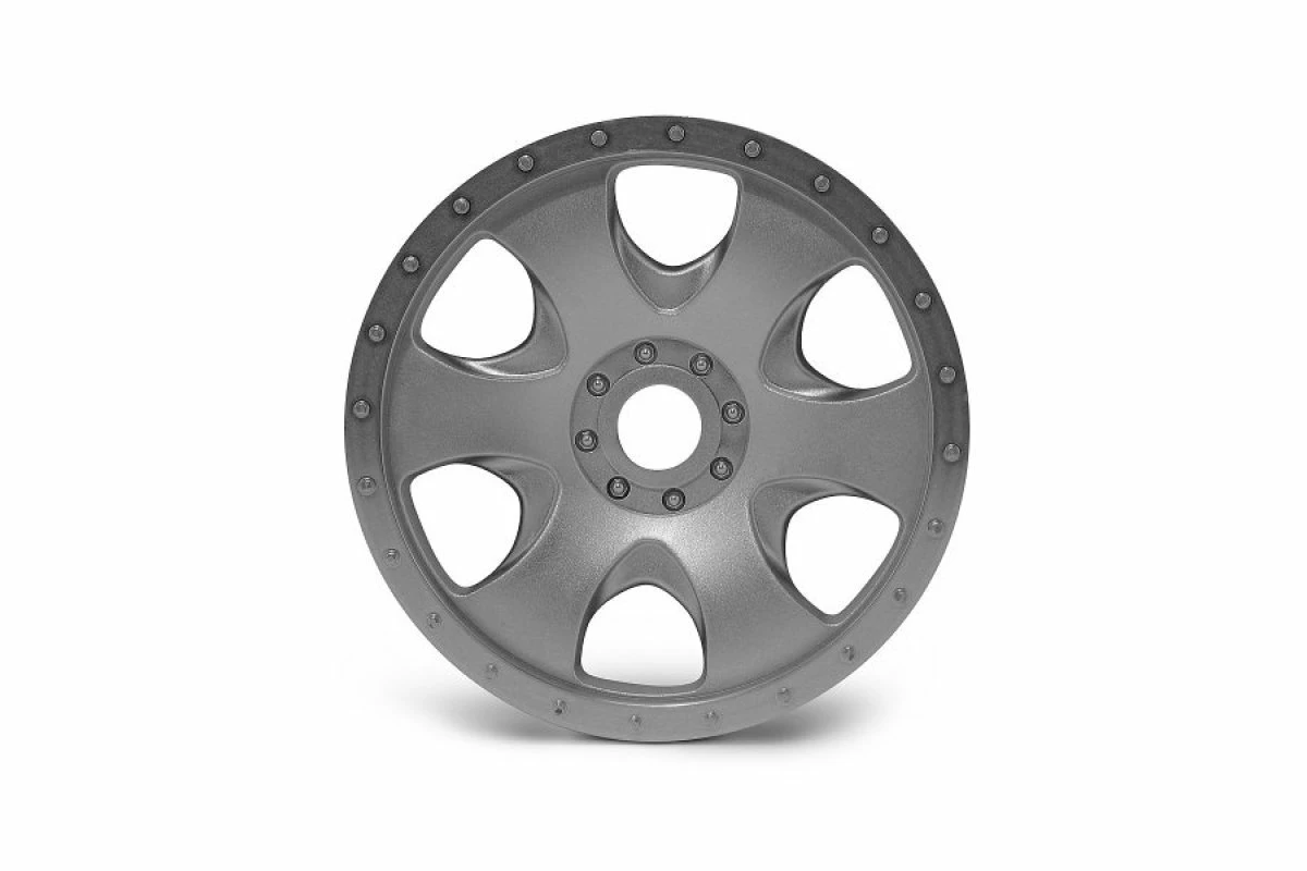 3193 | HPI 3.3" Savage Warlock Matte Chrome Rims 2Pcs 5 3193 | HPI 3.3" Savage Warlock Matte Chrome Rims 2Pcs - Image 3