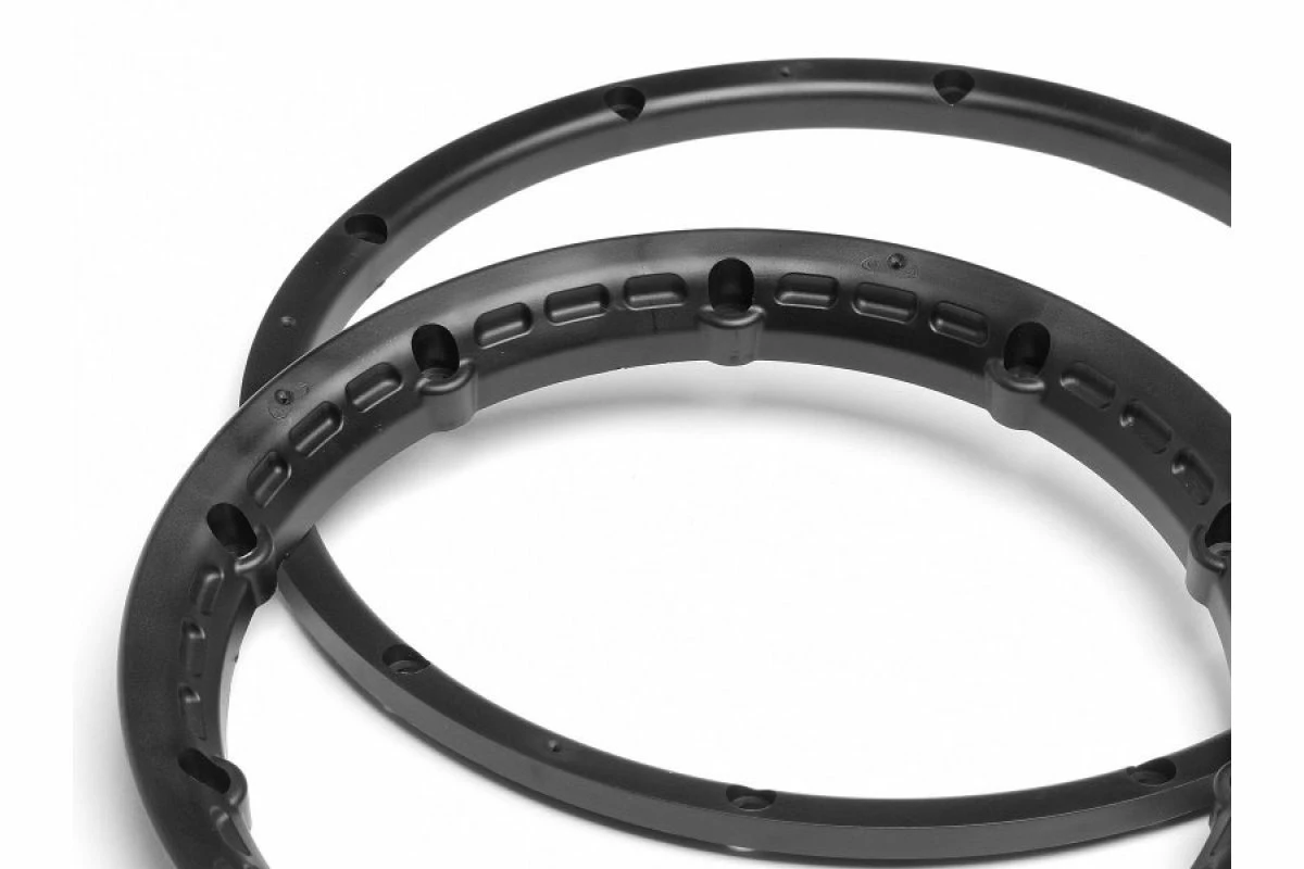 3271 | HPI Baja 5B/5SC/5T Heavy Duty Front/Rear Black Beadlocks W/ Screws 2Pcs 4 3271 | HPI Baja 5B/5SC/5T Heavy Duty Front/Rear Black Beadlocks W/ Screws 2Pcs - Image 2