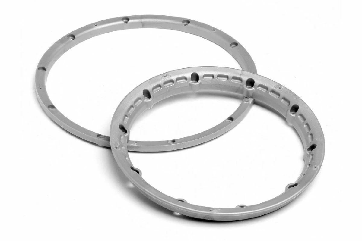 3272 | HPI Baja 5B/5SC/5T Heavy Duty Front/Rear Silver Beadlocks W/ Screws 2Pcs 3 3272 | HPI Baja 5B/5SC/5T Heavy Duty Front/Rear Silver Beadlocks W/ Screws 2Pcs