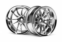 3282 | HPI 1.9" (9mm Off-Set) Work XSA 02C Chrome Rims 2Pcs