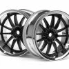3287 | HPI 1.9" (6mm Off-Set) Work XSA 02C Chrome/Black Rims 2Pcs -Hot Sale HPI Shop HPI 3287 1200x800 1