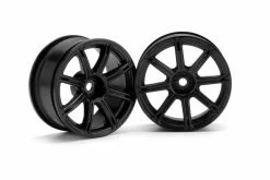 3306 | HPI 1.9" (3mm Off-Set) Work Emotion XC8 Black Rims 2Pcs