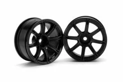 3307 | HPI 1.9" (6mm Off-Set) Work Emotion XC8 Black Rims 2Pcs