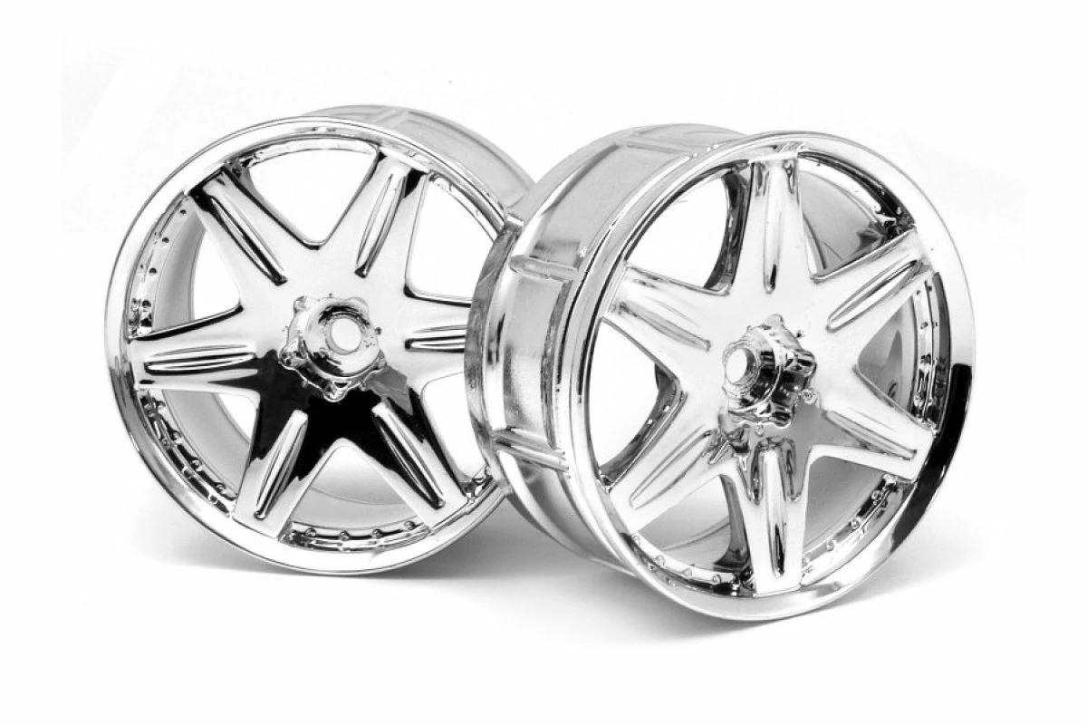 3343 | HPI 2.1" (3mm Off-Set) LP29 Work Model LS406 Chrome Rims 2Pcs 3 3343 | HPI 2.1" (3mm Off-Set) LP29 Work Model LS406 Chrome Rims 2Pcs
