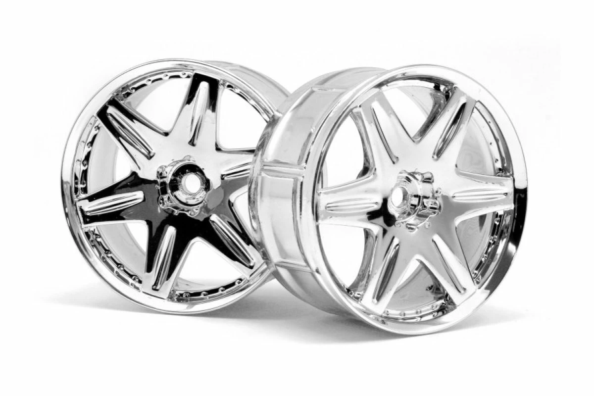 3344 | HPI 2.1" (6mm Off-Set) LP29 Work Model LS406 Chrome Rims 2Pcs 3 3344 | HPI 2.1" (6mm Off-Set) LP29 Work Model LS406 Chrome Rims 2Pcs