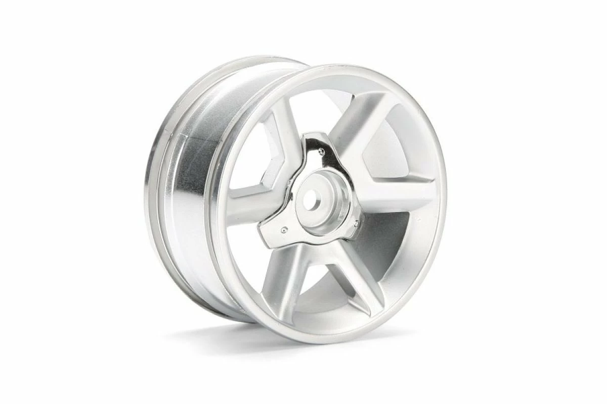 33471 | HPI 1.9" (6mm Off-Set) GT Silver Rims 2Pcs 3 33471 | HPI 1.9" (6mm Off-Set) GT Silver Rims 2Pcs