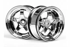3591 | HPI 1.9" (3mm Off-Set) Work Meister S1 Chrome Rims 2Pcs