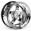 3592 | HPI 1.9" (6mm Off-Set) Work Meister S1 Chrome Rims 2Pcs