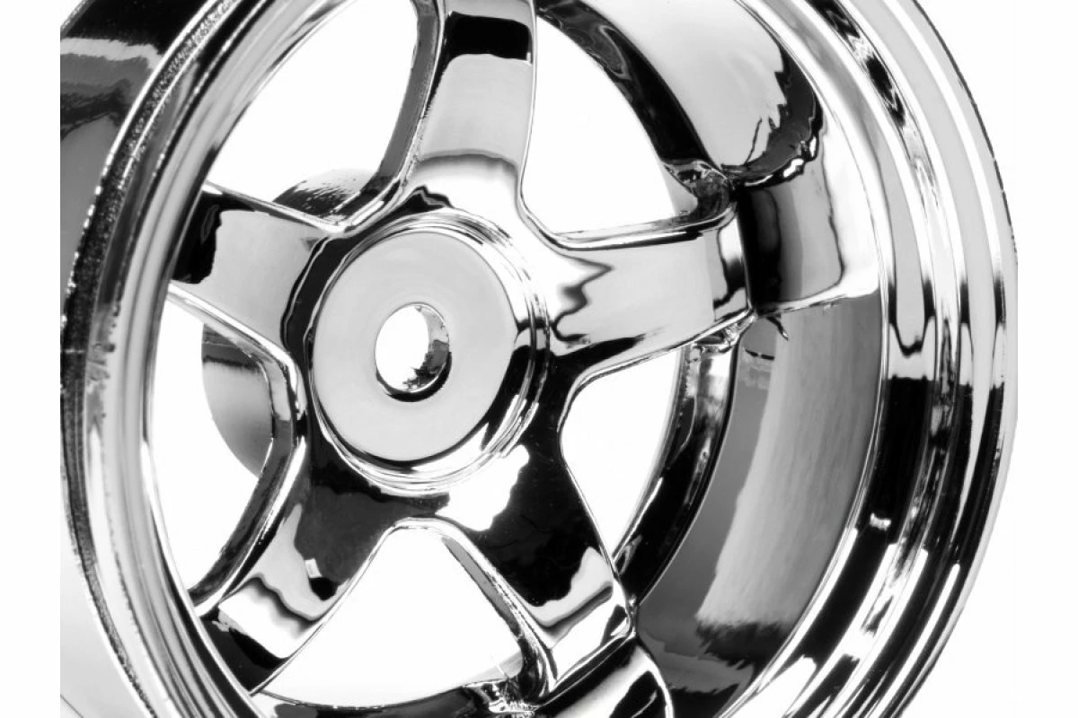 3593 | HPI 1.9" (9mm Off-Set) Work Meister S1 Chrome Rims 2Pcs 5 3593 | HPI 1.9" (9mm Off-Set) Work Meister S1 Chrome Rims 2Pcs - Image 3