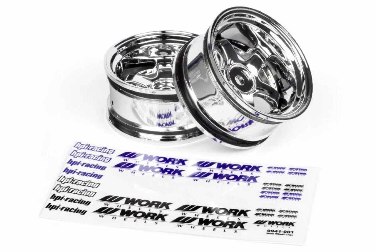 3593 | HPI 1.9" (9mm Off-Set) Work Meister S1 Chrome Rims 2Pcs 6 3593 | HPI 1.9" (9mm Off-Set) Work Meister S1 Chrome Rims 2Pcs - Image 4