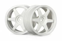 3840 | HPI 1.9" (3mm Off-Set) TE37 White Rims 2Pcs