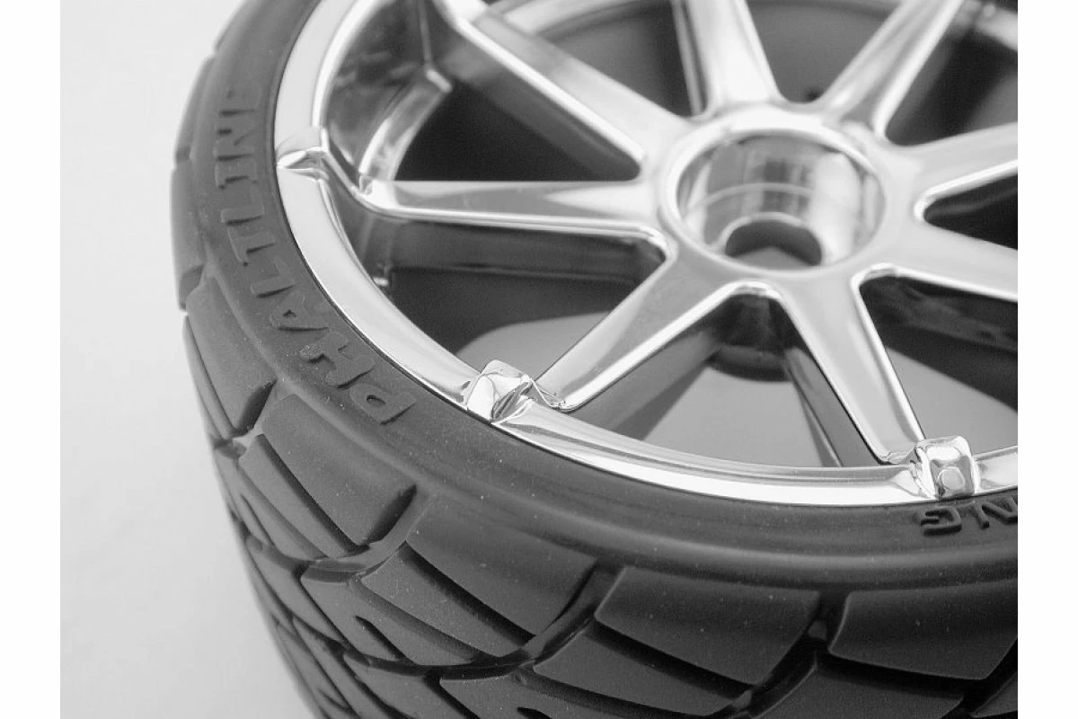 4729 | HPI 4.2" Savage Phaltline Tyres On Chrome Blast Rims - Glued Wheels 2Pcs 4 4729 | HPI 4.2" Savage Phaltline Tyres On Chrome Blast Rims - Glued Wheels 2Pcs - Image 2