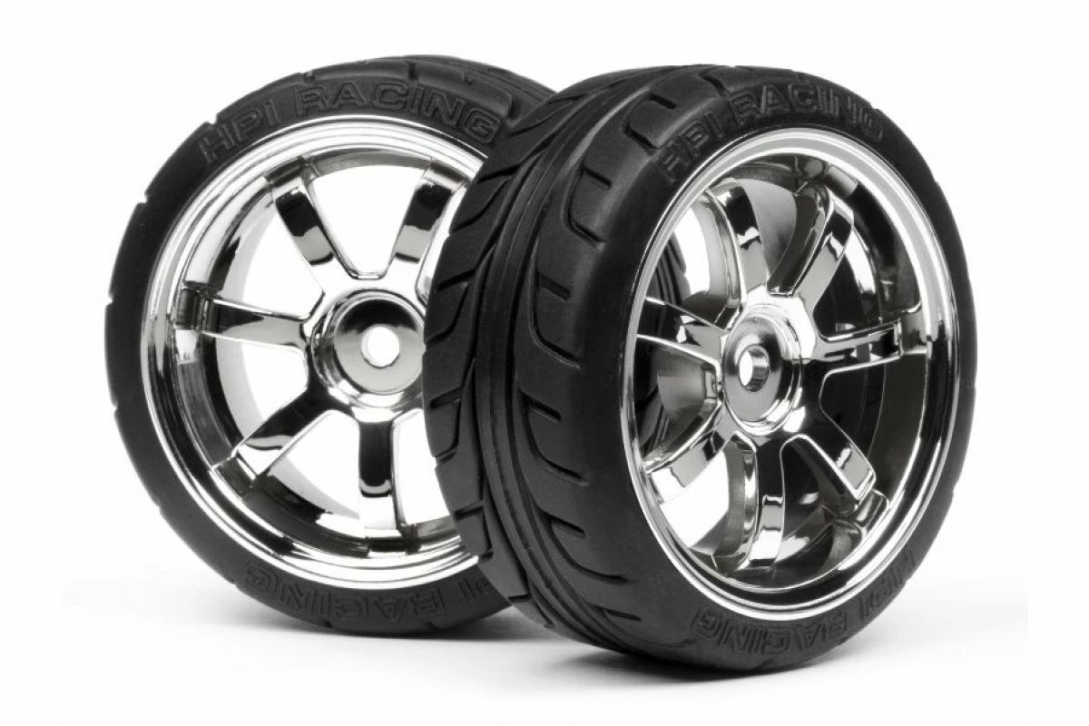 4738 | HPI 1.9" RS4 Sport 3 T-Grip Tyres On Rays 57S-Pro Chrome Rims - Glued Wheels 2Pcs 3 4738 | HPI 1.9" RS4 Sport 3 T-Grip Tyres On Rays 57S-Pro Chrome Rims - Glued Wheels 2Pcs