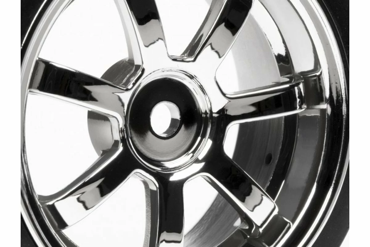 4738 | HPI 1.9" RS4 Sport 3 T-Grip Tyres On Rays 57S-Pro Chrome Rims - Glued Wheels 2Pcs 5 4738 | HPI 1.9" RS4 Sport 3 T-Grip Tyres On Rays 57S-Pro Chrome Rims - Glued Wheels 2Pcs - Image 3