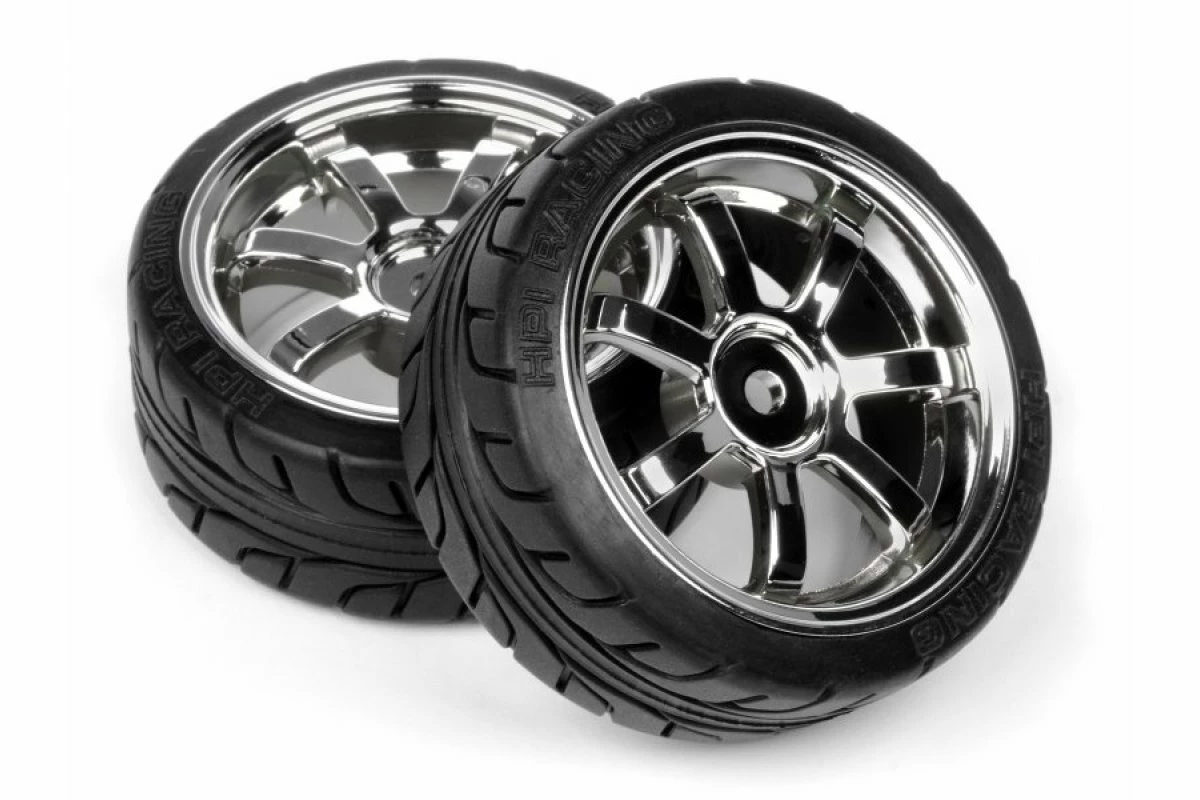 4738 | HPI 1.9" RS4 Sport 3 T-Grip Tyres On Rays 57S-Pro Chrome Rims - Glued Wheels 2Pcs 6 4738 | HPI 1.9" RS4 Sport 3 T-Grip Tyres On Rays 57S-Pro Chrome Rims - Glued Wheels 2Pcs - Image 4