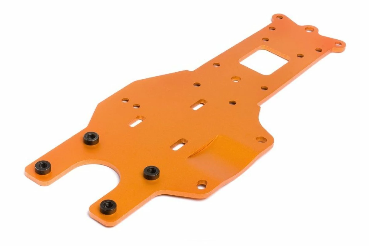 87482 | HPI Baja 5B 4mm Orange Aluminium Rear Chassis 3 87482 | HPI Baja 5B 4mm Orange Aluminium Rear Chassis