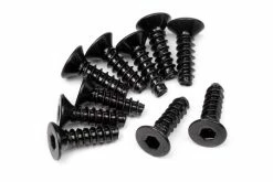 94304 | HPI 3x10mm Coarse Thread Countersunk Head Screws 10Pcs