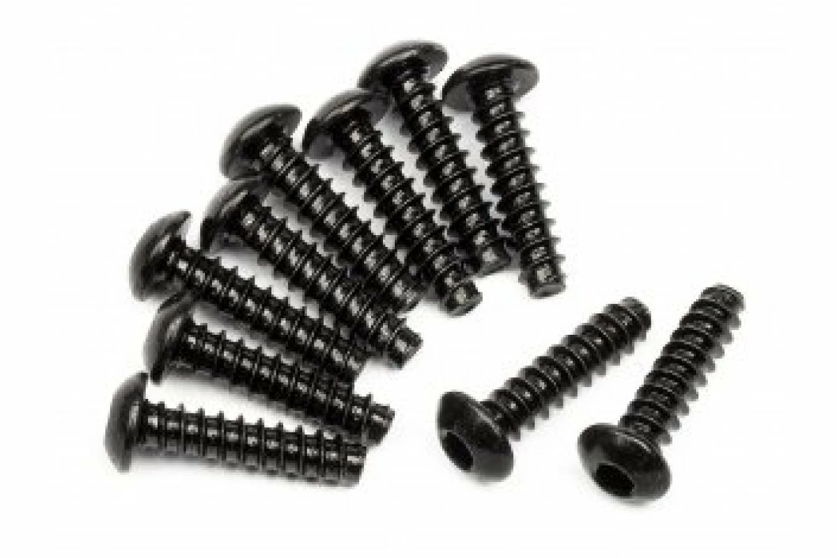 94355 | HPI 3x12mm Coarse Thread Button Head Screws 10Pcs 3 94355 | HPI 3x12mm Coarse Thread Button Head Screws 10Pcs
