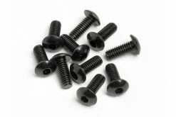 94554 | HPI 4x10mm Fine Thread Button Head Screws 10Pcs