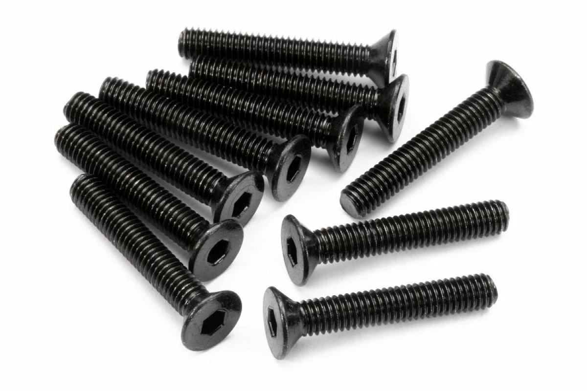 Z086 | HPI 3x18mm Fine Thread Countersunk Head Screws 10Pcs 3 Z086 | HPI 3x18mm Fine Thread Countersunk Head Screws 10Pcs